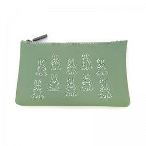 Portable waterproof silicone cosmetic bag