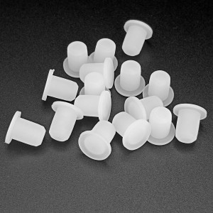 White circular dustproof silicone bottle stopper