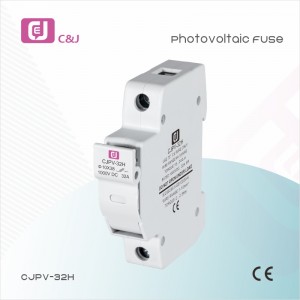 High Quality CJPV-32H 32A 1000VDC 10×38 Solar Photovoltaic PV Fuse and Fuse Holder