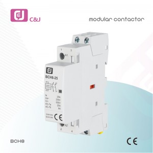 BCH8-25 2p Electrical Lighting Control System 24V 240V Modular AC/DC Contactor