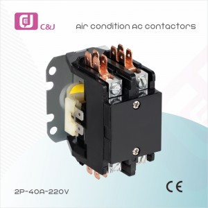 CJC2-2p 25V 30A 40V Universal Refrigeration Metal Pole Spare Parts Motor Air Conditioning Contactor
