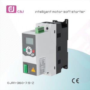 Factory price CJR1-360-7.5-Z 7.5kw Built in Bypass Type Intelligent Motor Cabinet Soft Starter