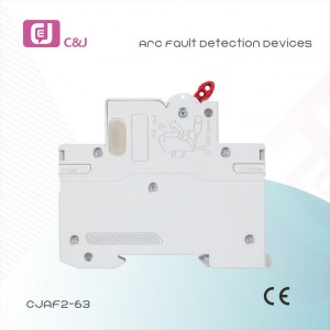 New design CJAF2-63 2P 6kA DIN Rail Arc Fault Detection Device AFDD