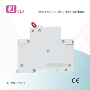 New design CJAF2-63 2P 6kA DIN Rail Arc Fault Detection Device AFDD