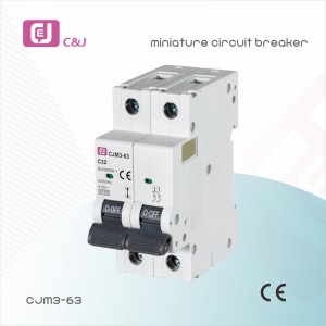 High Quality CJM3-63 1-4P 1-63A 6ka Electrical MCB Miniature Circuit Breaker for Distribution Box Switch