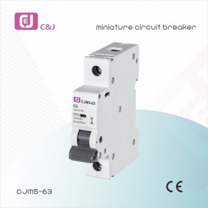 Hot sell CJM5-63 1-4P 1-63A 6kA 240/415V MCB Miniature circuit breaker for distribution box switch