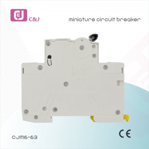 CJM6-63 1-4P 6kA 230/400V 6-63A Electrical MCB Miniature circuit breaker with CE