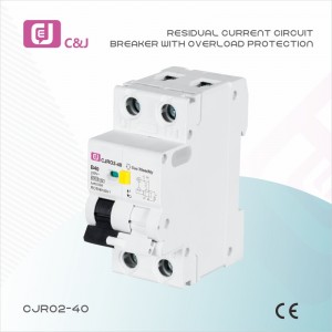 China OEM Rcbo Circuit Breaker Manufacturer Residual Current Circuit Breaker  with Overcurrent Protection CJRO2-40  – C&J