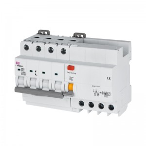 High quality CJRO8-63 4P 63A 30mA Residual RCBO,Current Circuit Breaker with Overload Protection