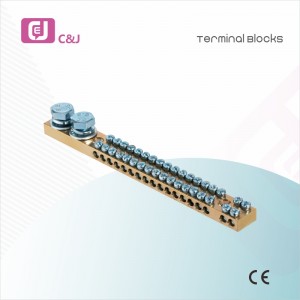 Electrical Brass Neutral Links and Copper Earthing Busbar Terminals