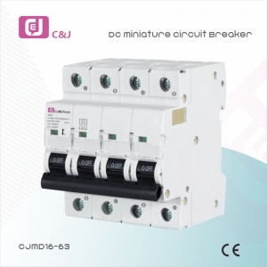 CJMD16-63 1-4p 250V-1000V 10ka DC MCB Miniature Circuit Breaker