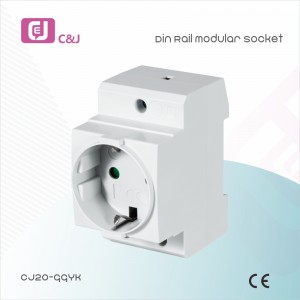 CJ20 10A/16A Switch Module EU DIN Rail Modular Socket