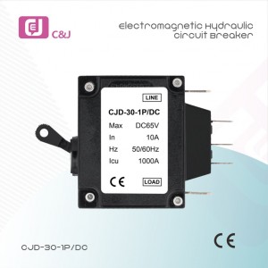 Best price 1P 10A DC65V Low Voltage Magnetic Electromagnetic hydraulic circuit breaker For Machine