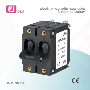 China Supplier 250V 5A Manual Resettable Electromagnetic hydraulic circuit breaker For Equipment