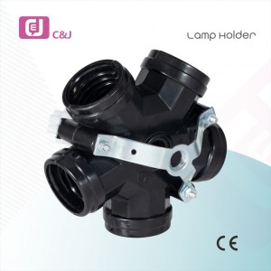 Manufacturer Price DIY Lighting Fittings 5 Heads E27 Screw 5-Fork Lamp Holder