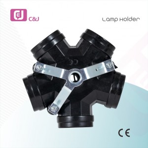 Manufacturer Price DIY Lighting Fittings 5 Heads E27 Screw 5-Fork Lamp Holder