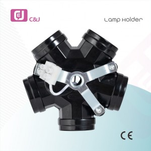 Manufacturer Price DIY Lighting Fittings 5 Heads E27 Screw 5-Fork Lamp Holder