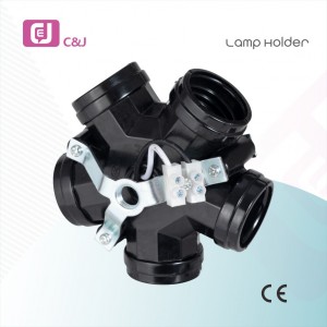 Manufacturer Price DIY Lighting Fittings 5 Heads E27 Screw 5-Fork Lamp Holder