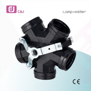 Manufacturer Price DIY Lighting Fittings 5 Heads E27 Screw 5-Fork Lamp Holder