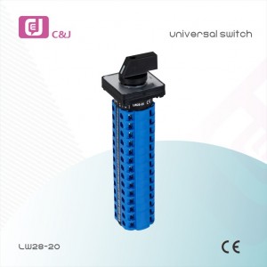 High quality LW28-20 series Universal Conversion Switch with Three Gears and Dual Power Supply Switching