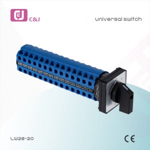 High quality LW28-20 series Universal Conversion Switch with Three Gears and Dual Power Supply Switching