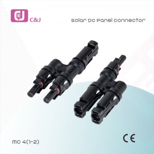 China Manufacturer MC4(1-3) Dustproof power T branch  Solar DC PV Panel Connector