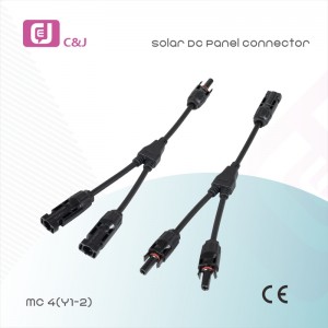 Factory supply MC4(Y1-2) Y type 1-2 Male/FemaleSolar DC Panel Connector for solar System