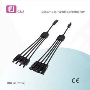 Wholesale price MC4(1-4) T branch Solar cable DC Panel Connector for solar System