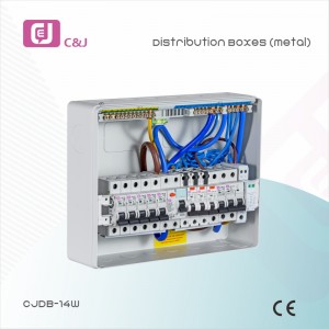 CJDB-14W Electrical Switch Metal Distribution Box for Power Supply