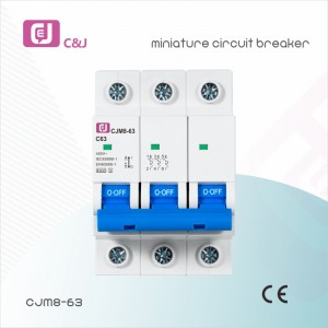 CJM8-63 4P 4.5kA MCB Miniature Circuit Breaker with Household Failure Protection