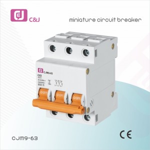 New DZ47 CJM9-63 3P C63 6kA AC Household Electricity MCB Miniature Circuit Breaker