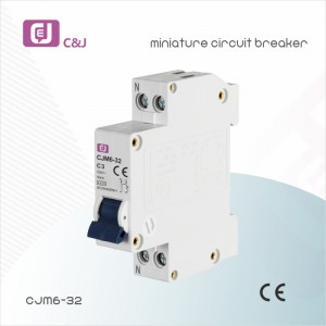 Fast delivery CJM6 Series , 240VAC, 60/125VDC, 0.5A to 63A Miniature Circuit Breakers