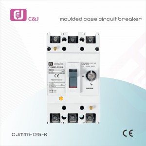 CJMM1-125-K 3p 1000V 100A DIN Rail MCCB Moulded Case Circuit Breaker with Key