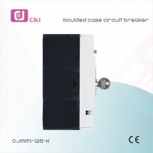 CJMM1-125-K 3p 1000V 100A DIN Rail MCCB Moulded Case Circuit Breaker with Key