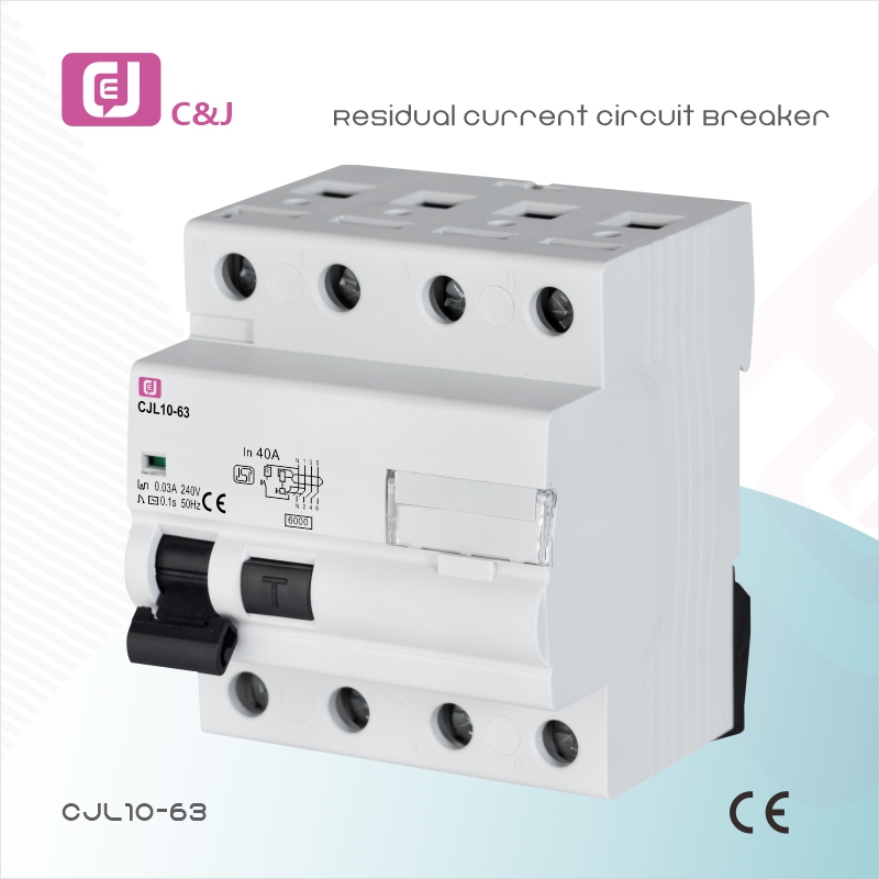 Wholesale Price CJL10-63 4p 6ka 25-63A RCBO, MCB Residual Current Circuit Breaker