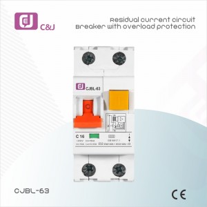 Residual Current Circuit Breaker With Overload Protection CJBL-63 4P