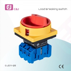 CJD11-25 2 Positions 6 terminals 25A Change-over switch /Isolator switch/rotary cam switch