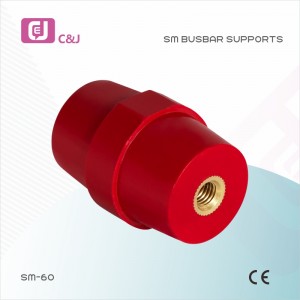 SM-60 Withstand Voltage 8mm Dia Thread 60mm High Busbar Insulator