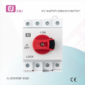 4p DIN Rail Mounted DC Isolator Switch Disconnector Used for Photovoltaic System Solar PV Disconnector Switch