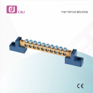 China Manufacturer Brass block wire connector bridge Busbar terminal block for power distribution box