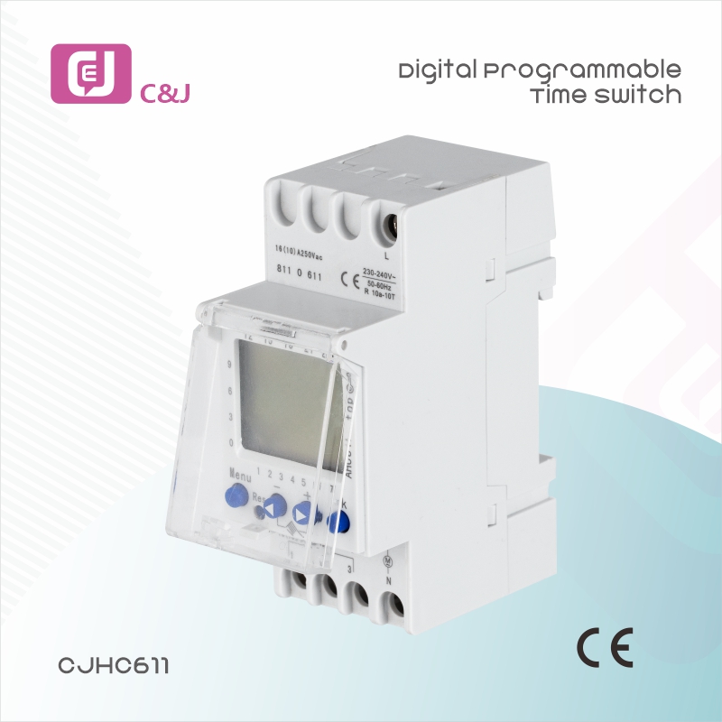 CJHC611 220V 260V Electronic Timer Digital Programmable Time Switch