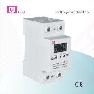 Made in China 80A Over Voltage Protector Single Phase Automatic Under Voltage Protector