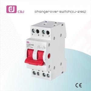 Hot selling CJ-219G low voltage 63A changeover switch mcb household miniature circuit breaker