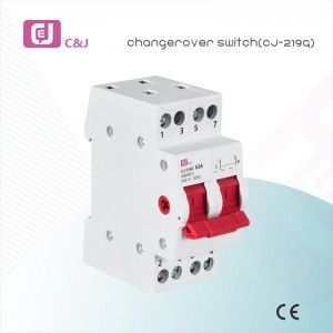 Hot selling CJ-219G low voltage 63A changeover switch mcb household miniature circuit breaker