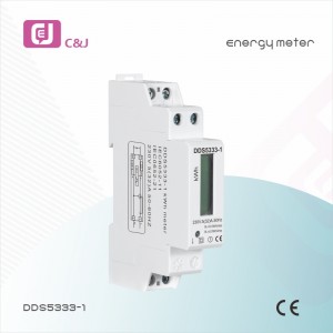 China Factory Wholesale Single Phase Two Wire Energy Meter
