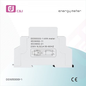China Factory Wholesale Single Phase Two Wire Energy Meter