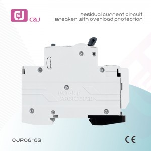China factory CJRO6-63 4P Electronic type 6-63A Residual current circuit breaker with overload protection