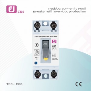 China Factory T50L-32g Safety Breaker Residual Current Circuit Breaker with Overcurrent Protection