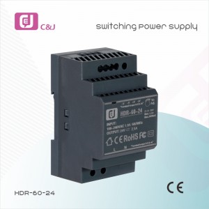 HDR-60-24 High Quality Hot Sale 60W DIN Rail Industrial Single Output Switching Power Supply