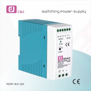 MDR-60-24 New Style AC to DC 100W Industrial DIN Rail Single Output Switching Power Supply